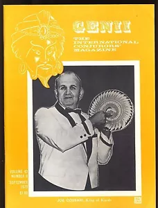 Joe Cossari King of Kards Genii Magicians Magazin Sept 1979 - Inhalt im Post - Bild 1 von 3