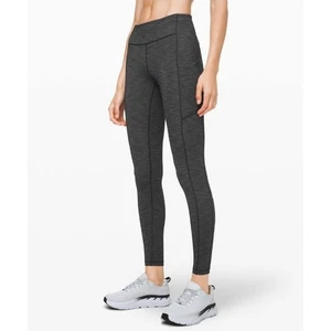 Lululemon Speed Up Tight 28" Brushed Full-On Luxtreme Leggings Heathered Black - Bild 1 von 8