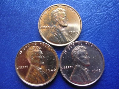1939 1940 & 1942 PROOF LINCOLN CENTS - Image 1 of 2