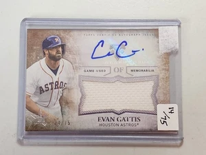 2015 Topps Triple Threads Unity Auto Jumbo Relics #/75 Evan Gattis #UAJR-EG automático - Imagen 1 de 4