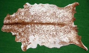 Nueva alfombra de piel de cabra alfombra de pelo en el área talla 40"x26" cuero animal piel de cabra G-408 - Imagen 1 de 3