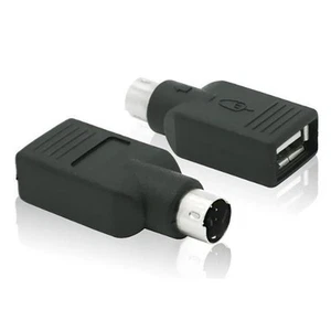 USB To PS2 Adapter Cable Round Head Mouse And Keyboard Interface Converter BA _j - Picture 1 of 8