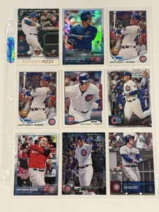 Anthony Rizzo 2013-2016 Bangers Lot:- Cubs Early Years 9 Cards Binder Kept Mint - Picture 1 of 2