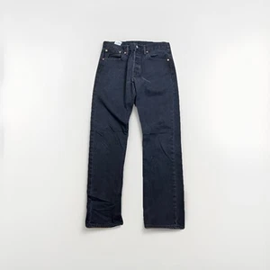 Vintage Levis Jeans Mens Size 32x31 Black 501 0660 Button Fly Denim - Picture 1 of 5