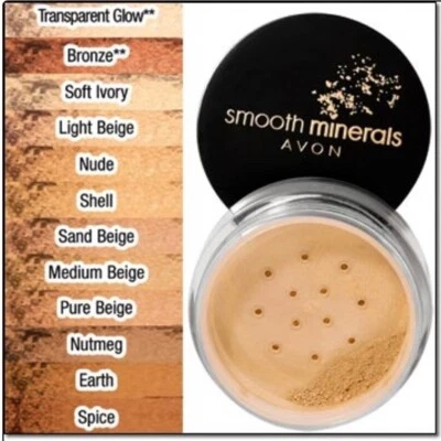 Base en polvo Avon Smooth Minerals "BRILLO TRANSPARENTE" ~ 0,2 oz ~ ¡¡SELLADA!!! Foto 1 de 4