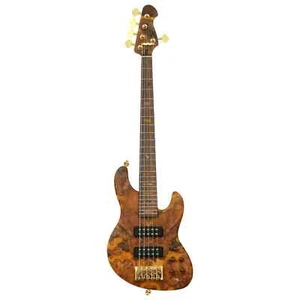 Artist AB5 15th Anniversary Topaz Gold 5 String Active/Passive Bass Guitar - Picture 1 of 10