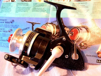 1978 vintage DAM Quick 2000 skirted spool spinning reel-used/xclnt++ - Image 1 of 4