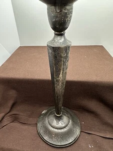 Candlestick 9" Sterling Cement Weighted Marked See photos for details - Picture 1 of 8