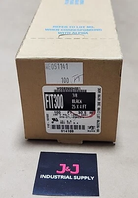 *NUEVO* Alpha Wire FIT300 3/8" Negro 25 X 4 pies [100 pies en total] + ¡Garantía! Foto 1 de 4
