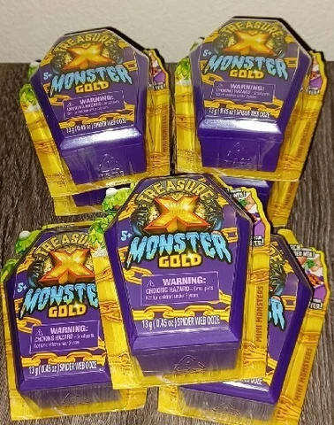 LOT OF 7 Treasure X monster gold New Sealed in Box Cover
