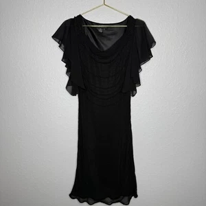 Gebrauchtes Damenkleid Jkara schwarz Perlen Größe 8 Top Zustand - Bild 1 von 9