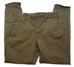 Shockoe Atelier 34x30 Button-Fly Slash Pocket Tapered Chino Cotton Stretch USA - Picture 1 of 14