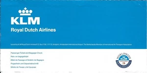 Airline Ticket - KLM Royal Dutch Airlines - 4 Flight Format - 1998 (T441) - Picture 1 of 1