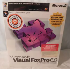 New Sealed* 1999 Microsoft Visual Fox Pro 6.0 Professional -Database Development - Picture 1 of 21
