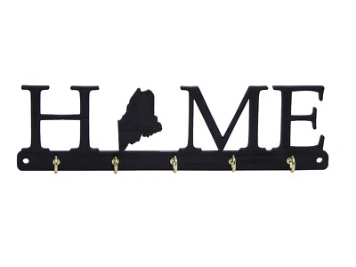 Maine Hogar Estado Forma Llavero Perchero Ganchos Inauguración Casa Pared Regalo Foto 1 de 4