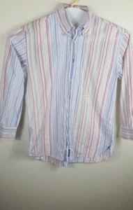 Tommy Hilfiger Shirt Long Sleeve stripped Multi Color Button Up Size Large(A1-14 - Picture 1 of 7