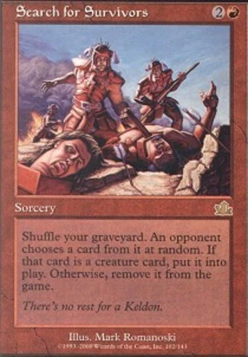 Search for Survivors ~ Moderately Played Prophecy MTG Magic UltimateMTG Red Card - Image 1 of 1