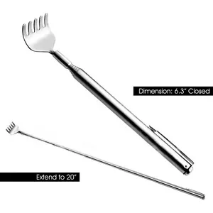 Modish Back Scratcher Telescopic / Extendable Stainless Steel RASK Y*a5 - Afbeelding 1 van 7