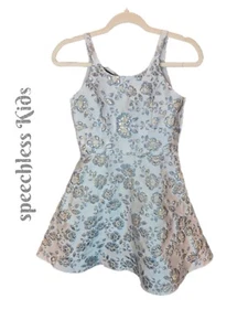 Speechless Kids Girls Sz 14 Party Dress Light Blue Silver Flowers Holiday Church - Picture 1 of 14