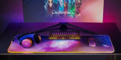 Gaming Mouse Pad QcK Prism Destiny 2 End of Light Edition RGB Illumination New - Image 1 of 4