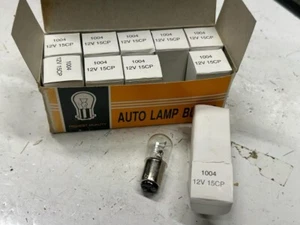 Vintage NOS BOX 10 AUTO Car Old TRUCK Turn Signal Parking Light Bulb 1004 12V - Picture 1 of 4