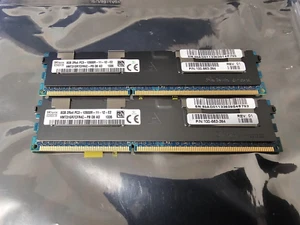 16GB (2x 8GB) HP Hynix HMT31GR7BFR4C-H9 2Rx4 PC3-10600R Server RAM P/N 500205 - Picture 1 of 5