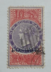 BRIEFMARKEN NEU SÜDWALES N 58 OBLT SIGNIERT - Bild 1 von 2
