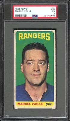 1964 TOPPS 92 MARCEL PAILLE PSA 5 97803698 SHORT PRINT ROOKIE - Image 1 of 2