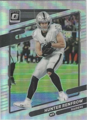 2021 Donruss Optic HUNTER RENFROW Las Vegas Raiders Silver Prizm Parallel # 39 - Image 1 of 2