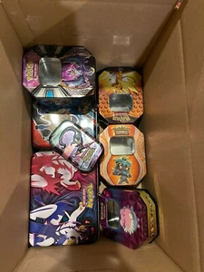Random POKEMON TINS-Not Sealed-No Booster Packs-COMPLETELY EMPTY - Picture 1 of 45