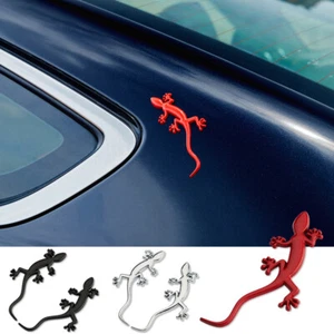 3D Gecko Pattern Car Sticker Chrome Shape Badge Emblem Trunk Rear Side Decal - Picture 1 of 21