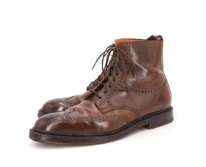 $1385 | STIVALE ROCKETT & JONES x RL LINDRICK UK 11 E US 12 MARRONE SHELL CORDOVAN - Foto 1 di 15