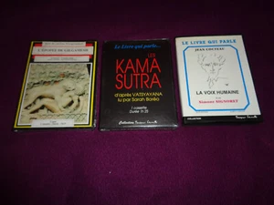 LOT DE 3 CASSETTE LE LIVRE QUI PARLE / GILGAMESH , KAMA SUTRA, LA VOIX HUMAINE - Picture 1 of 2