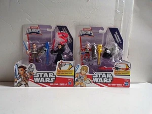 Star Wars Playskool Galactic Heros Luke Skywalker & Snowtrooper -Rey & Kylo Ren - Picture 1 of 4