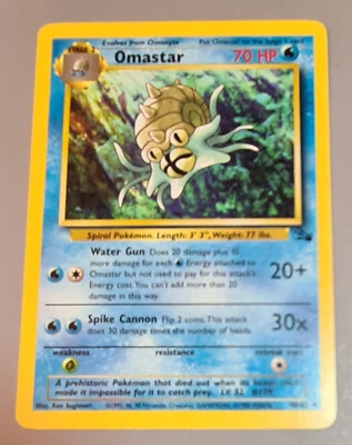 Omastar # 38/62 Uncommon aus Fossil von 2000 Pokemon Englisch Near Mint Vintage - Bild 1 von 3