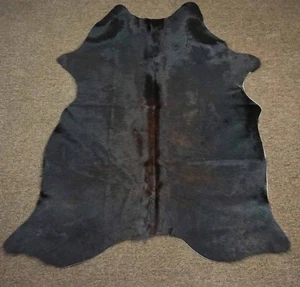 Natürlicher dunkelbrauner Original Kuhfell Teppich - OG -298 [Größe: 6 Fuß 1 x 4 Fuß 5] - Bild 1 von 6