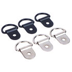 10pcs Stainless Steel D Shape Pull Hook Tie Down Anchors Ring Iron Cargo