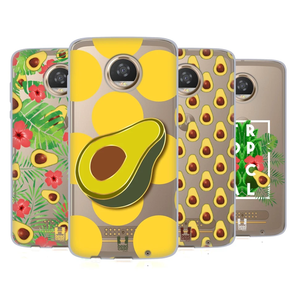 CAPA DE CABEÇA DESIGNS ESTAMPA DE ABACATE CAPA GEL MACIA PARA TELEFONES MOTOROLA - Imagem 1 de 4