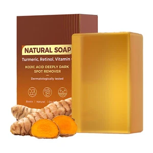 115g NATURAL SOAP Turmeric Soap Skin Lightening Natural Even Tone Cleanser - Picture 1 of 12