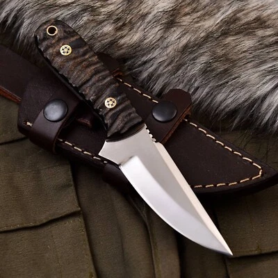 Handmade D2 Steel  Custom RAM HORN Hunting Camping Sport Skinner Knife Edc - Image 1 of 4