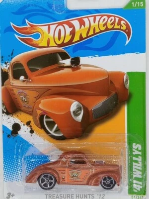 Hot Wheels TH '41 Willys Edición Limitada 2012 Cobre/Naranja Escala 1:64 Foto 1 de 3