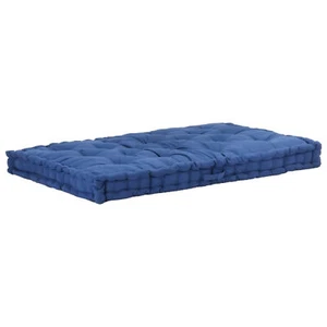 Pallet Floor Cushion Cotton 120x80x10 Blue P2L5 - Picture 1 of 7