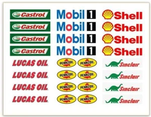 SLOT CAR 1/32 1/24 SCALE GUARD RAIL~BARRIER WALL LOGOS~BUY 2 GET 1 SHEET FREE - Picture 1 of 2