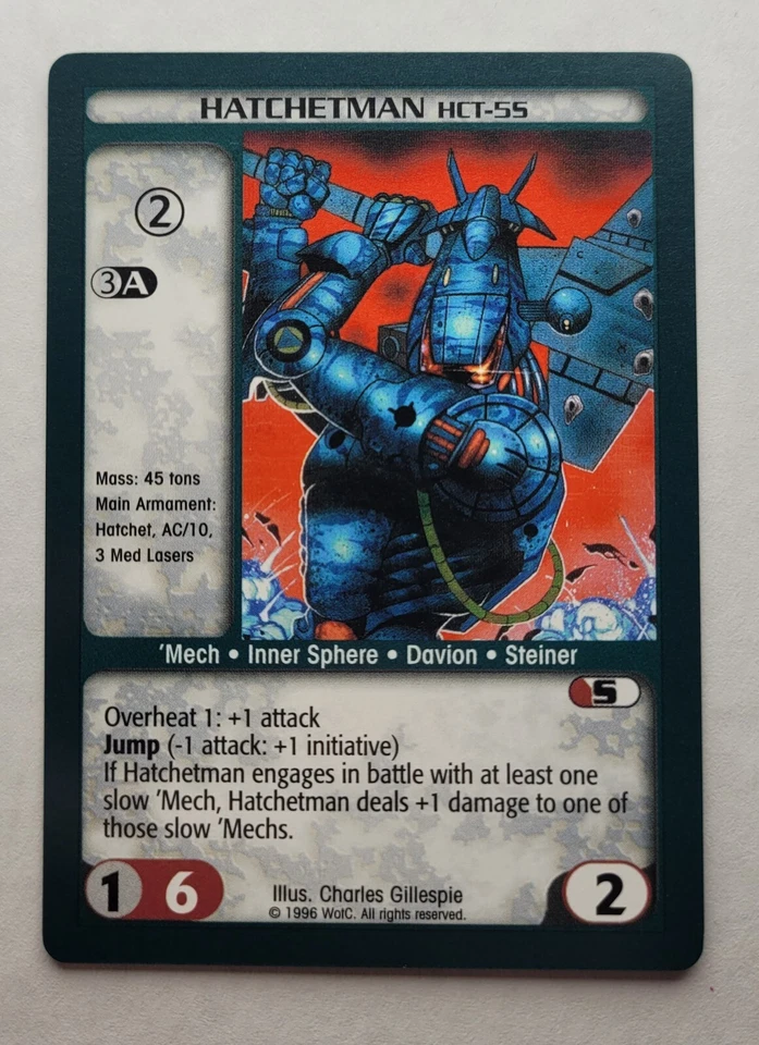 BattleTech CCG: HATCHETMAN (HCT-5S) | Uncommon | SAVE UP TO 25% | Unltd. - Image 1 of 1