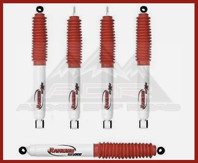 Rancho Front & Rear RS5000X Gas Shocks w/ Steering Damper fits 11-16 F250 F350 - Image 1 of 4
