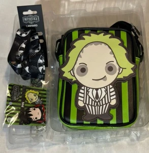 Beetlejuice Chibi Umhängetasche, Sandwurm Schlüsselband & Lydia & Chibi Pin Set - Bild 1 von 11