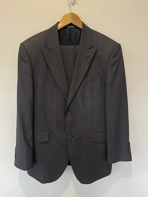 Pierre Cardin Mens Grey Pin Stripe Wool 2P Suit Size 100ST/88ST EUC - Image 1 of 4