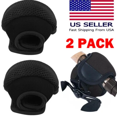 2Шт рыболовная катушка сумка защитные чехлы приманки троллинг мешок протектор США - Изображение 1 из 4