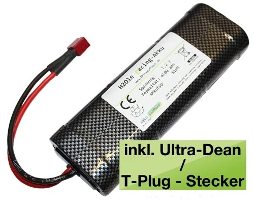 7,2V 2000mAh Racingakku NiMH R/C mit T-Plug Ultra Dean - Bild 1 von 1