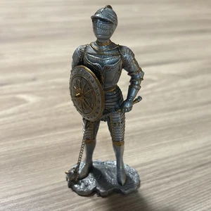 Statua Cavaliere Con Flail Spiked - Foto 1 di 6